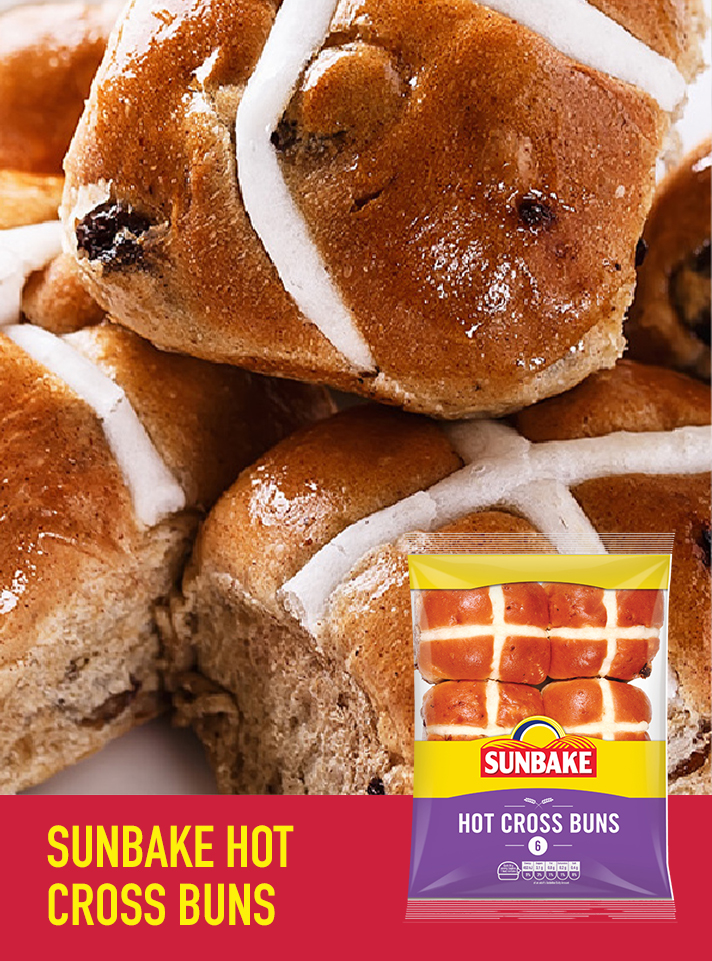 Sunbake Hot Cross Bun